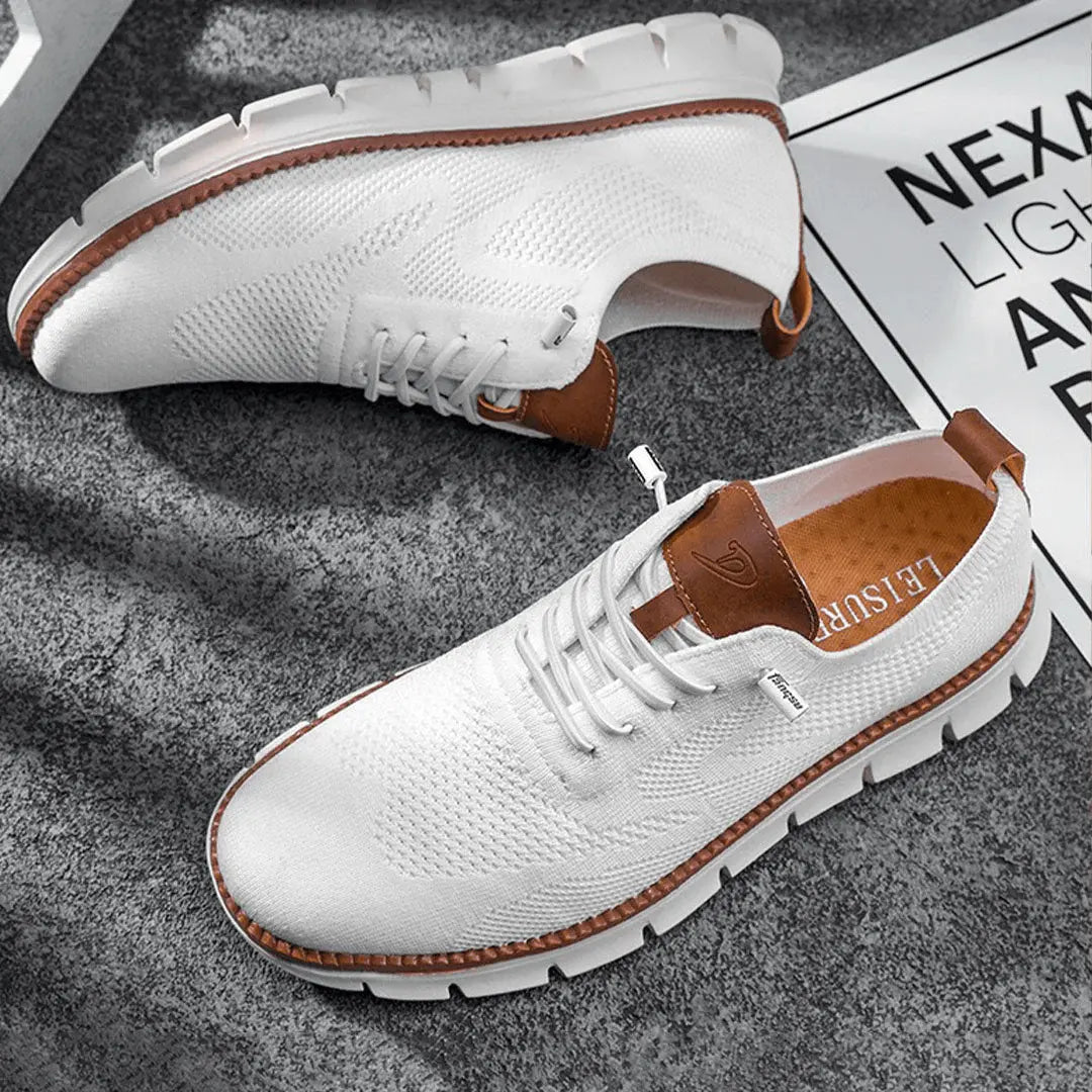 Sneakersy z oddychającej dzianiny, mocna amortyzacja