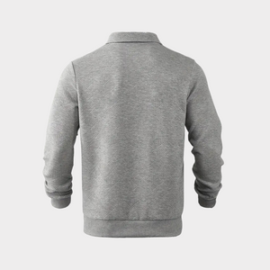 Sweter ze stójką i krótkim zamkiem, wzór romb
