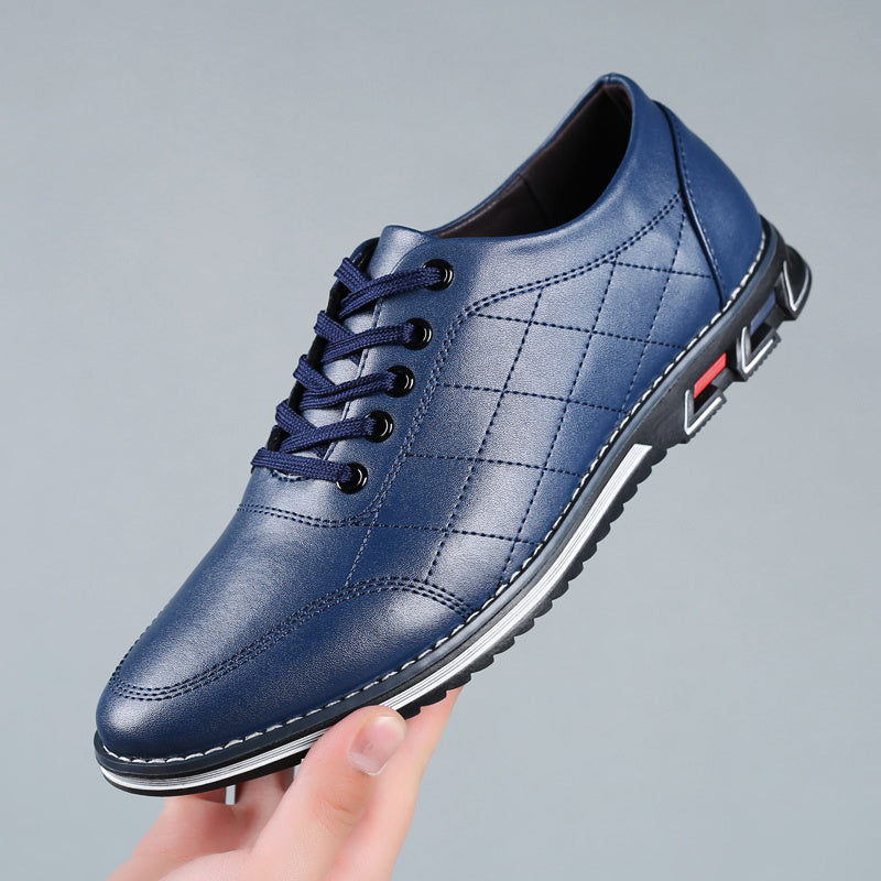 Sneakersy pikowane, uporządkowana cholewka