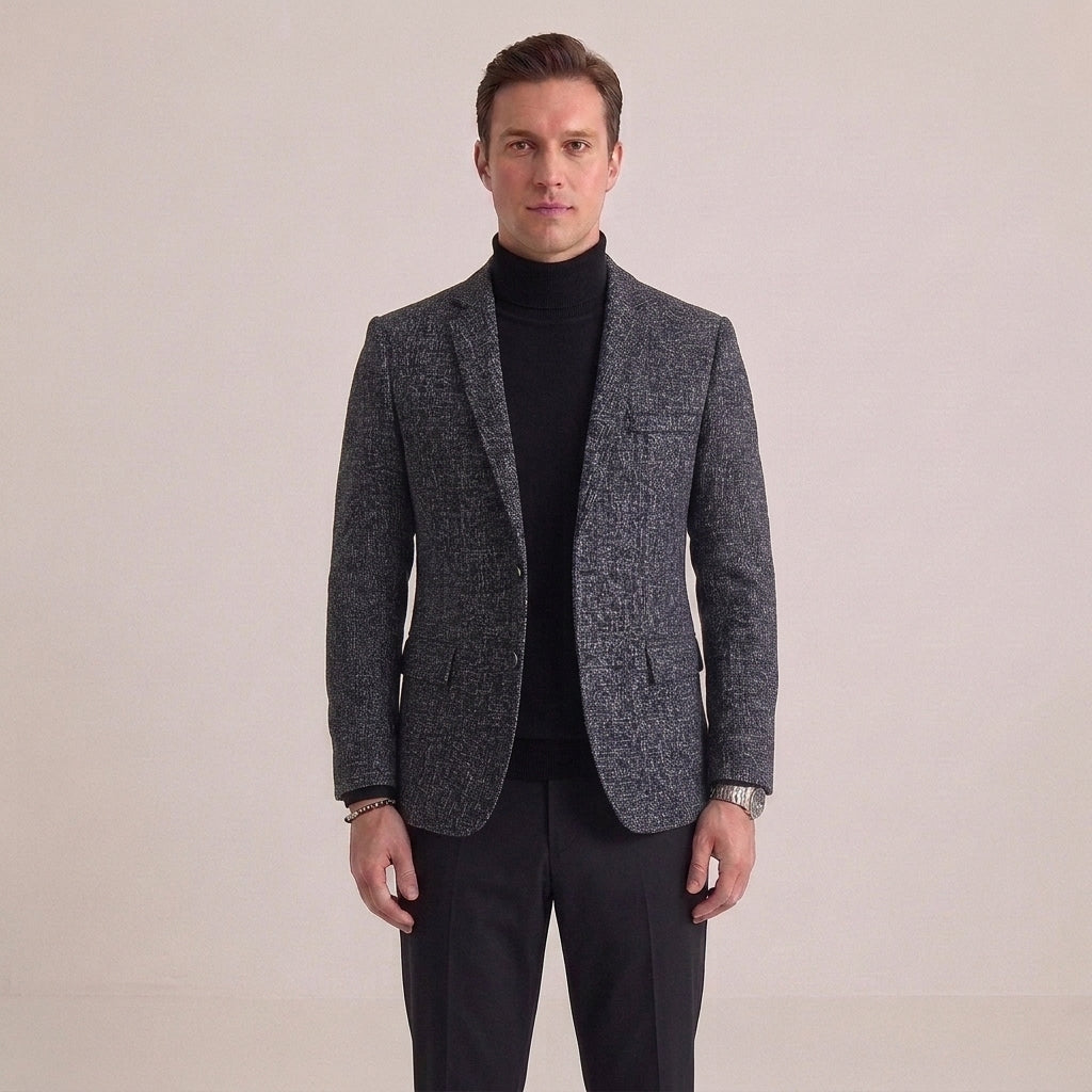Marynarka slim fit jednorzędowa, lekka konstrukcja