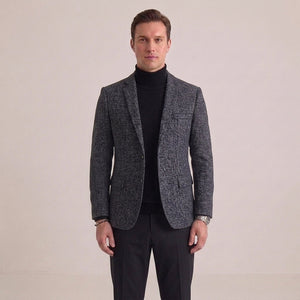 Marynarka slim fit jednorzędowa, lekka konstrukcja