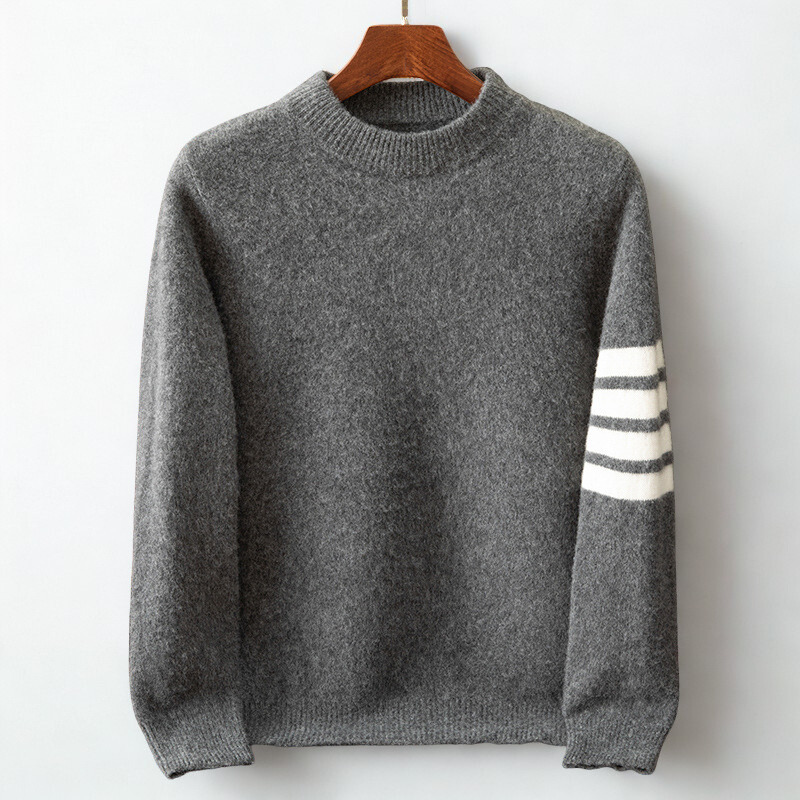Sweter Lunero z mieszanki kaszmiru, sportowy detal