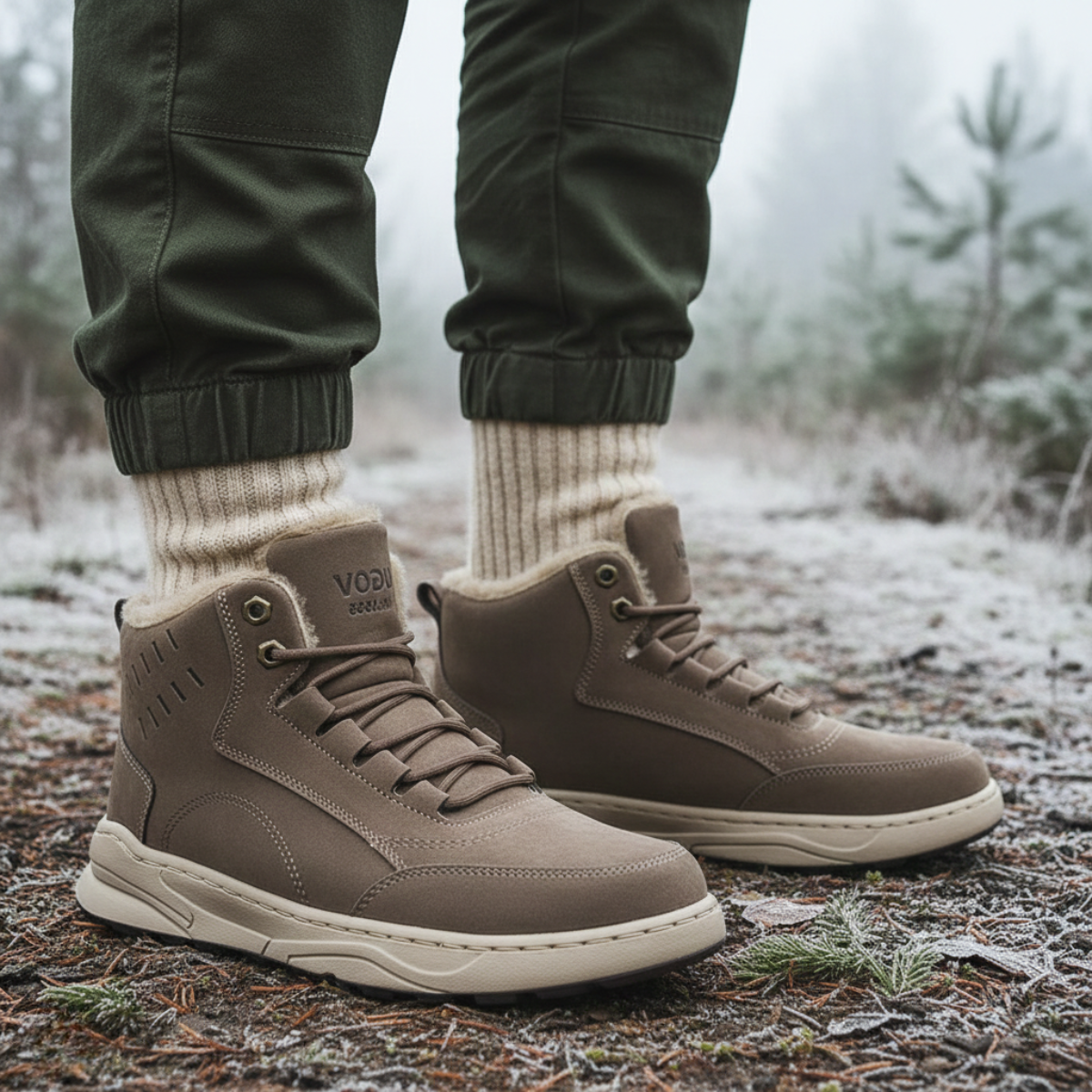 Botki zimowe Cedarforest z wyższą cholewką i futerkiem