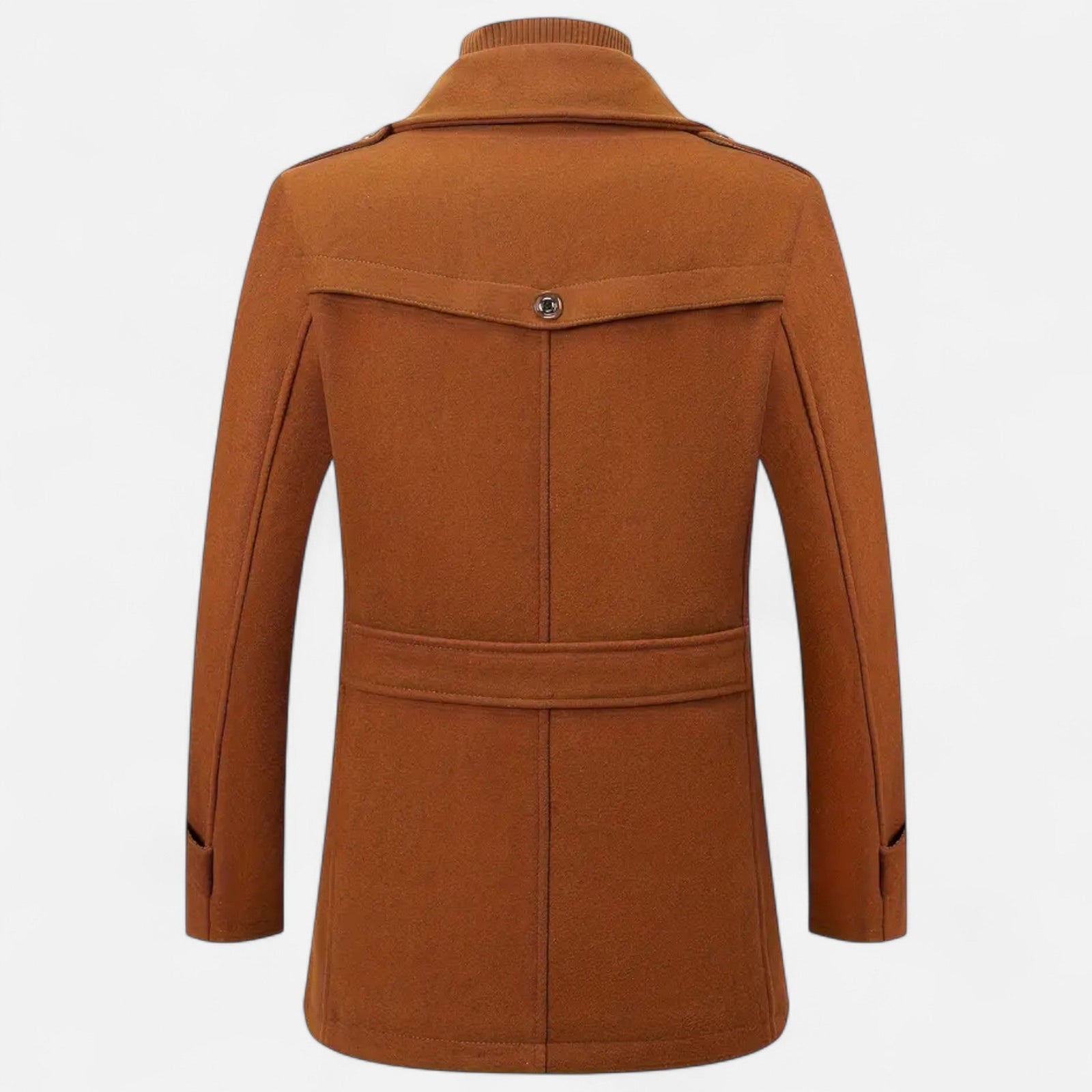 Płaszcz z tweedu w kroju slim fit, brytyjska klasyka