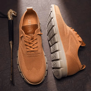 Sneakersy z oddychającej dzianiny, mocna amortyzacja