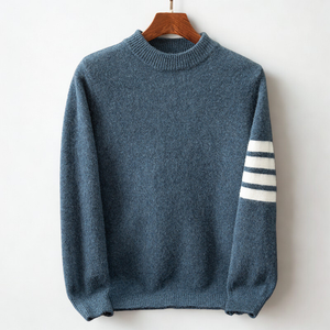 Sweter Lunero z mieszanki kaszmiru, sportowy detal