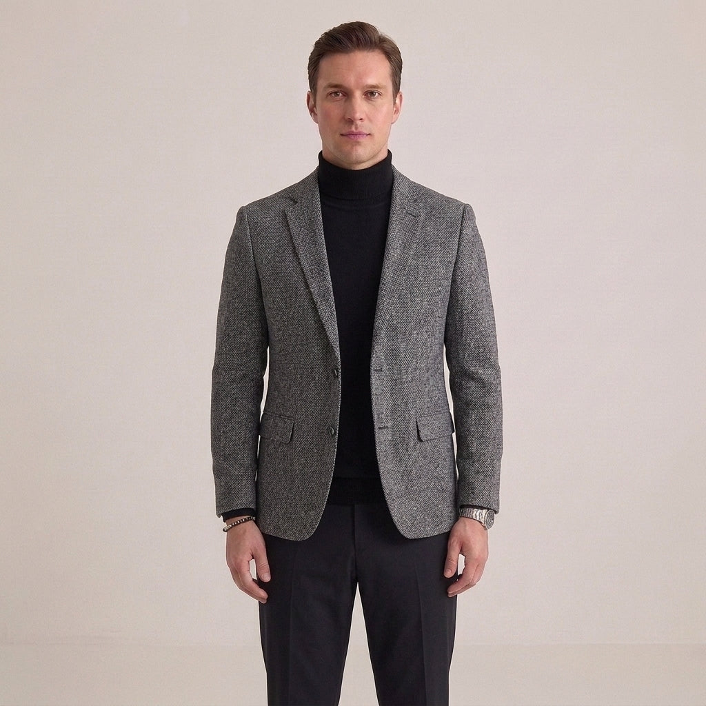Marynarka slim fit jednorzędowa, lekka konstrukcja