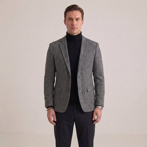 Marynarka slim fit jednorzędowa, lekka konstrukcja