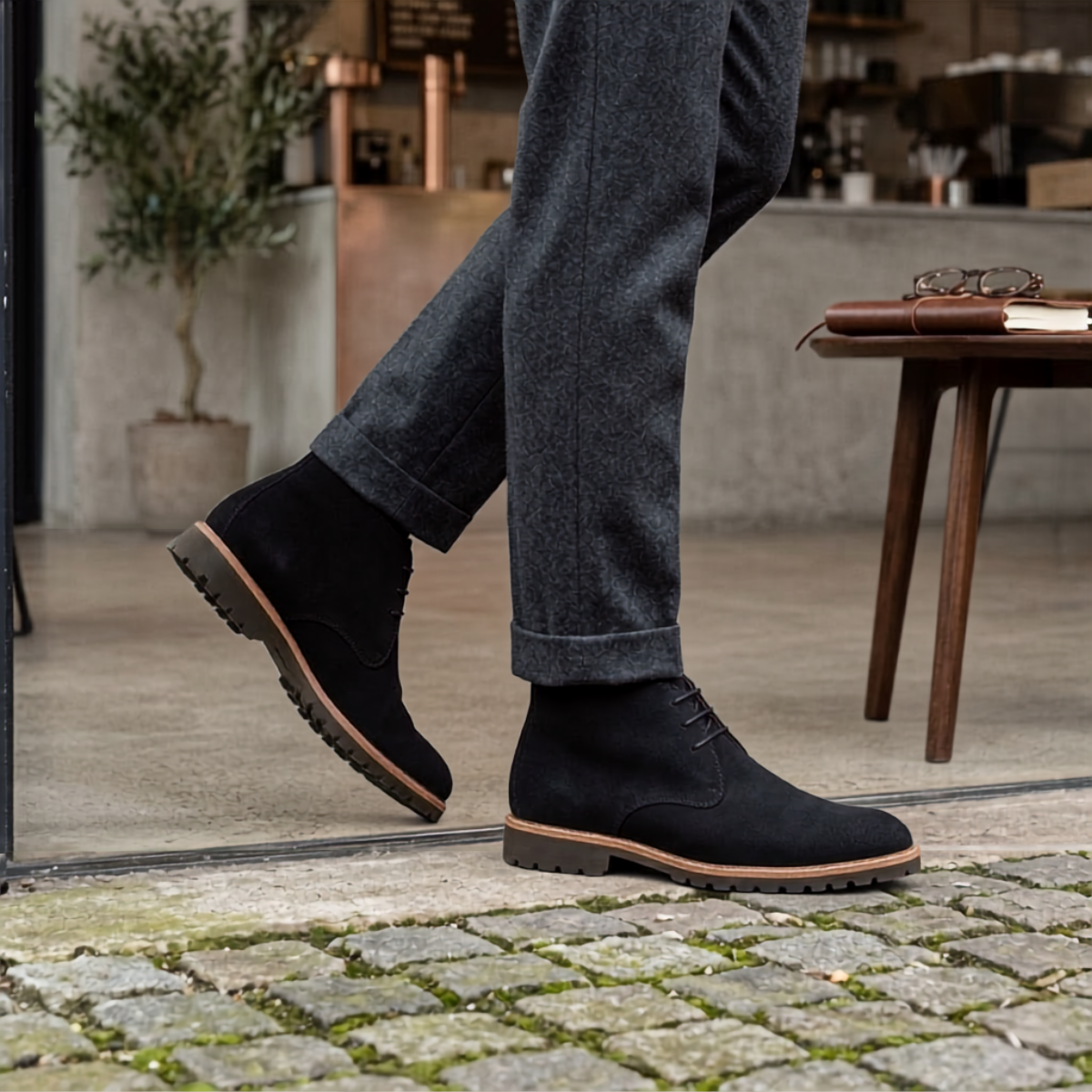 Botki chukka Argenta z zamszu, klasyczna elegancja