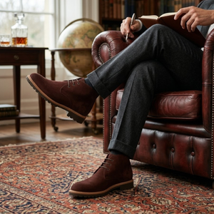Botki chukka Argenta z zamszu, klasyczna elegancja