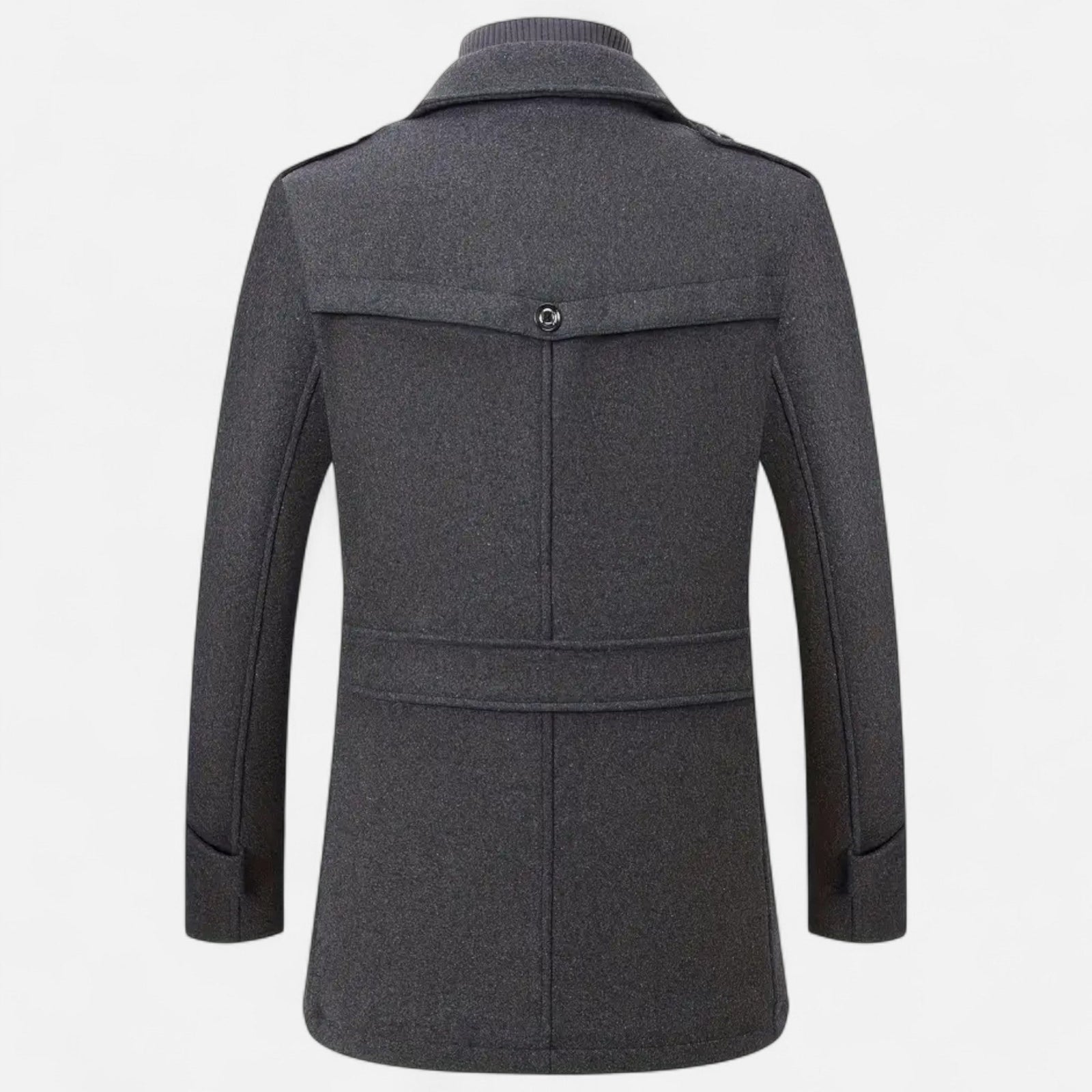 Płaszcz z tweedu w kroju slim fit, brytyjska klasyka