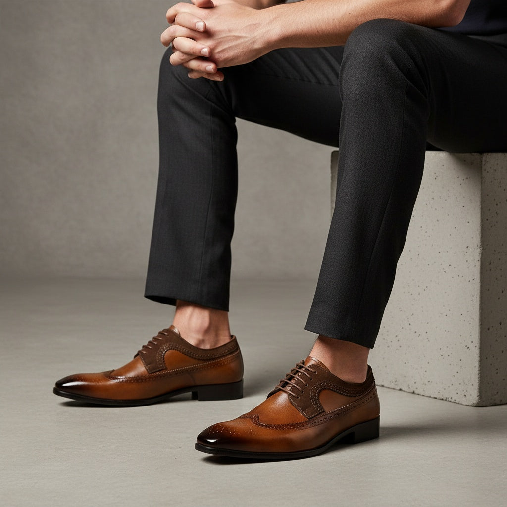 Buty Ember-15 typu brogues, ponadczasowa elegancja