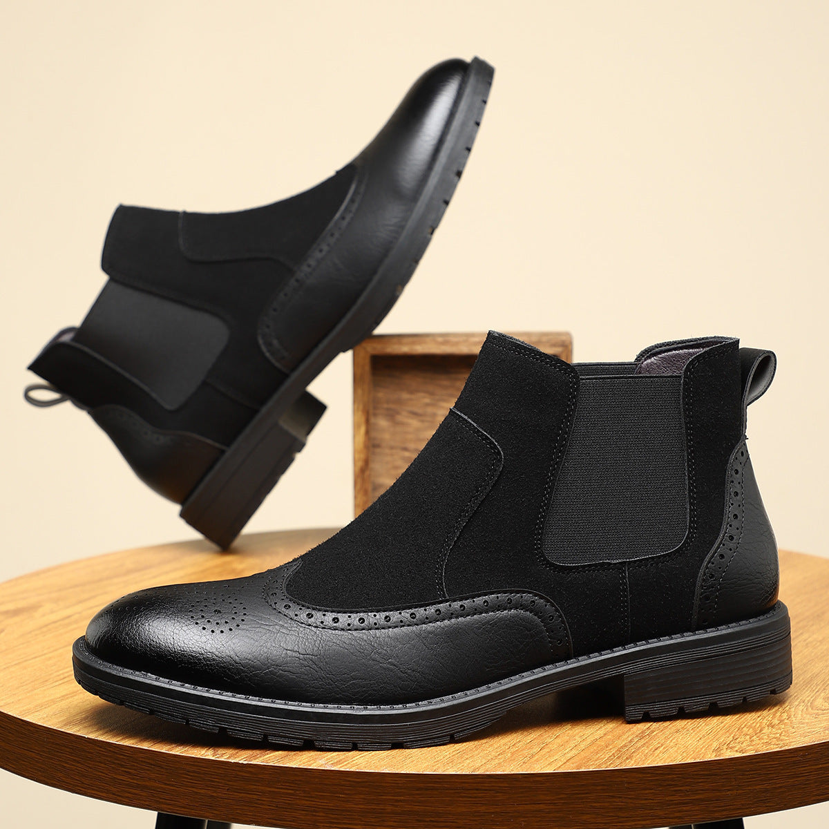 Sztyblety Quark-18 ze zdobieniami brogues