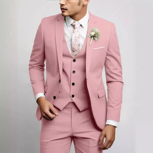 Garnitur trzyczęściowy slim fit, dziesięć kolorów