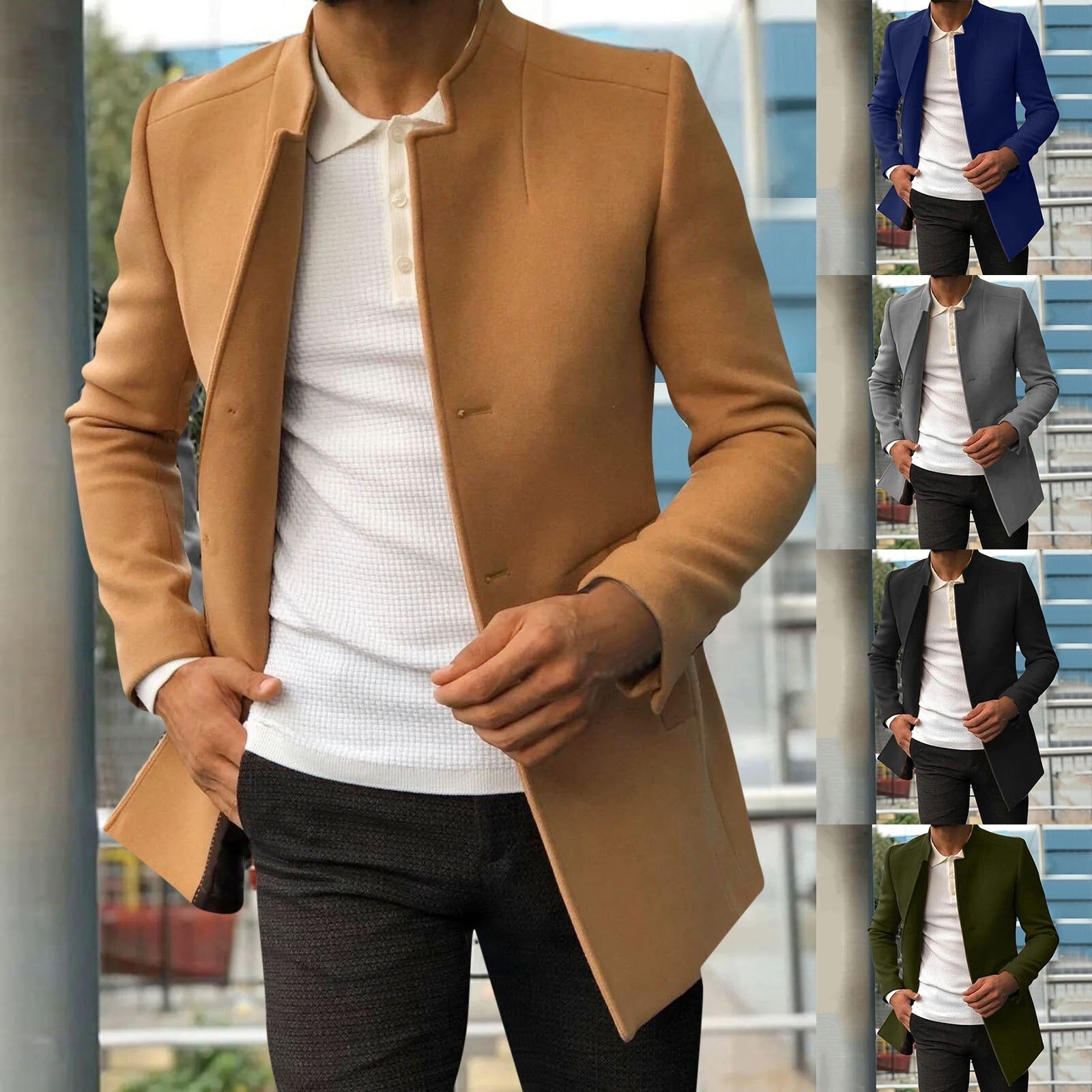 Płaszcz Larson slim fit, smukła sylwetka