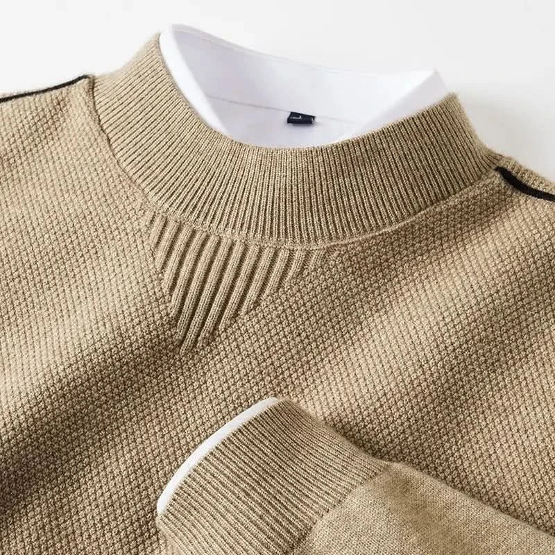 Sweter Arden z dzianiny żakardowej, półgolf
