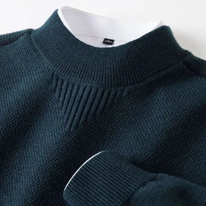 Sweter Arden z dzianiny żakardowej, półgolf