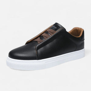 Sneakersy wsuwane ze skóry, czysta cholewka