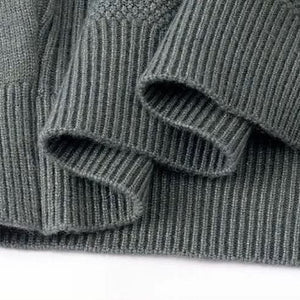 Sweter Arden z dzianiny żakardowej, półgolf