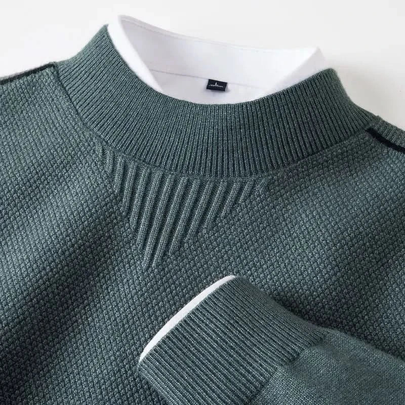 Sweter Arden z dzianiny żakardowej, półgolf