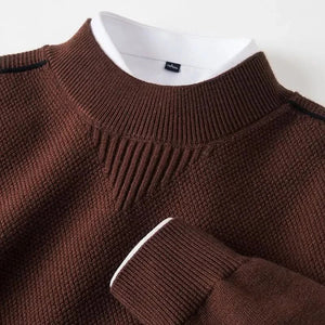 Sweter Arden z dzianiny żakardowej, półgolf