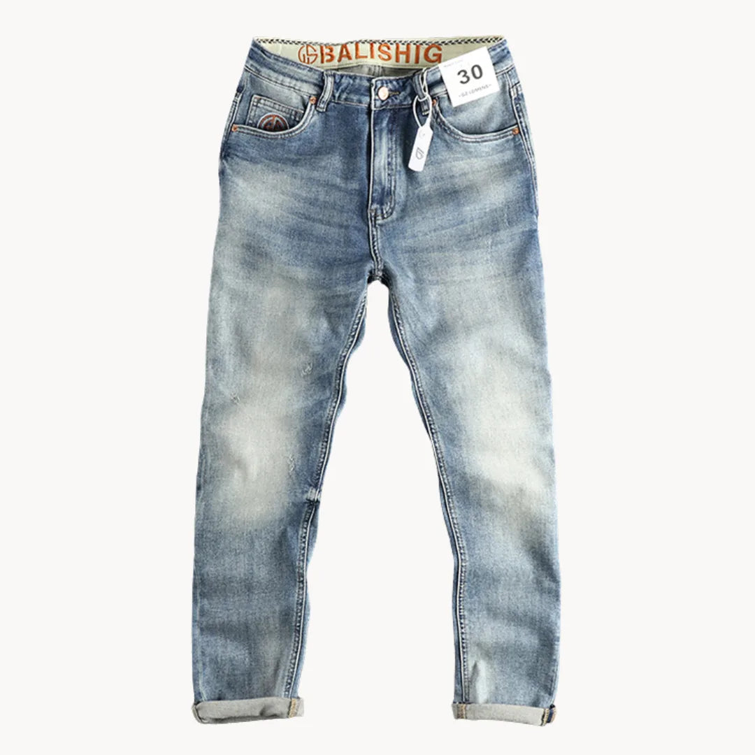 Jeansy Hugo slim fit w jasnym spranym denimie