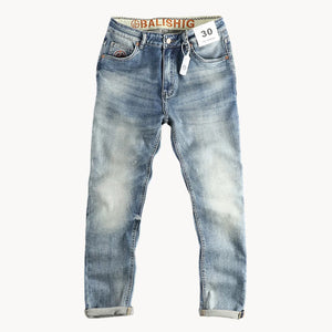 Jeansy Hugo slim fit w jasnym spranym denimie