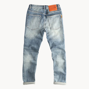 Jeansy Hugo slim fit w jasnym spranym denimie