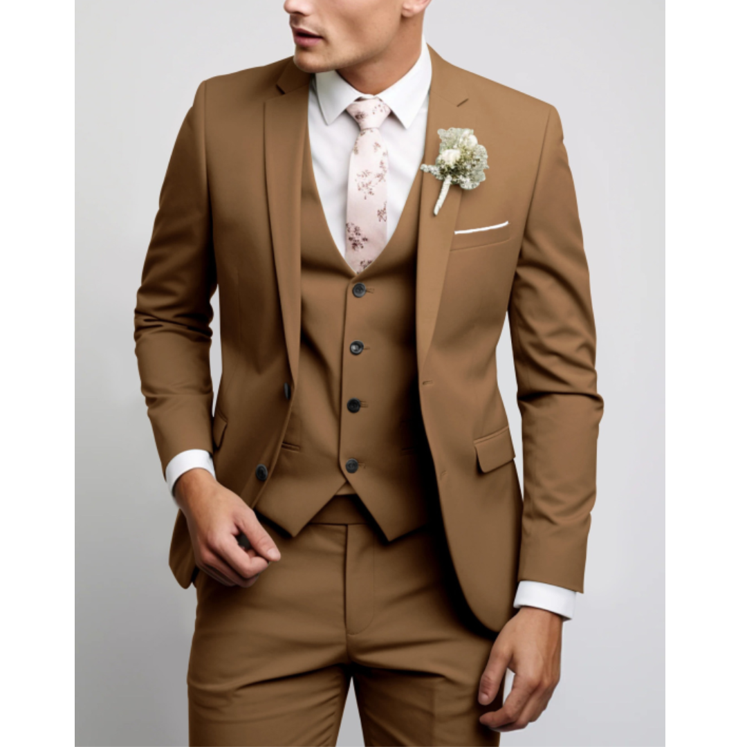 Garnitur trzyczęściowy slim fit, dziesięć kolorów