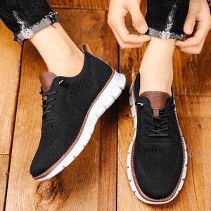 Sneakersy z oddychającej dzianiny, mocna amortyzacja