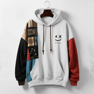 Bluza Riot z kapturem, kontrastowe bloki kolorów