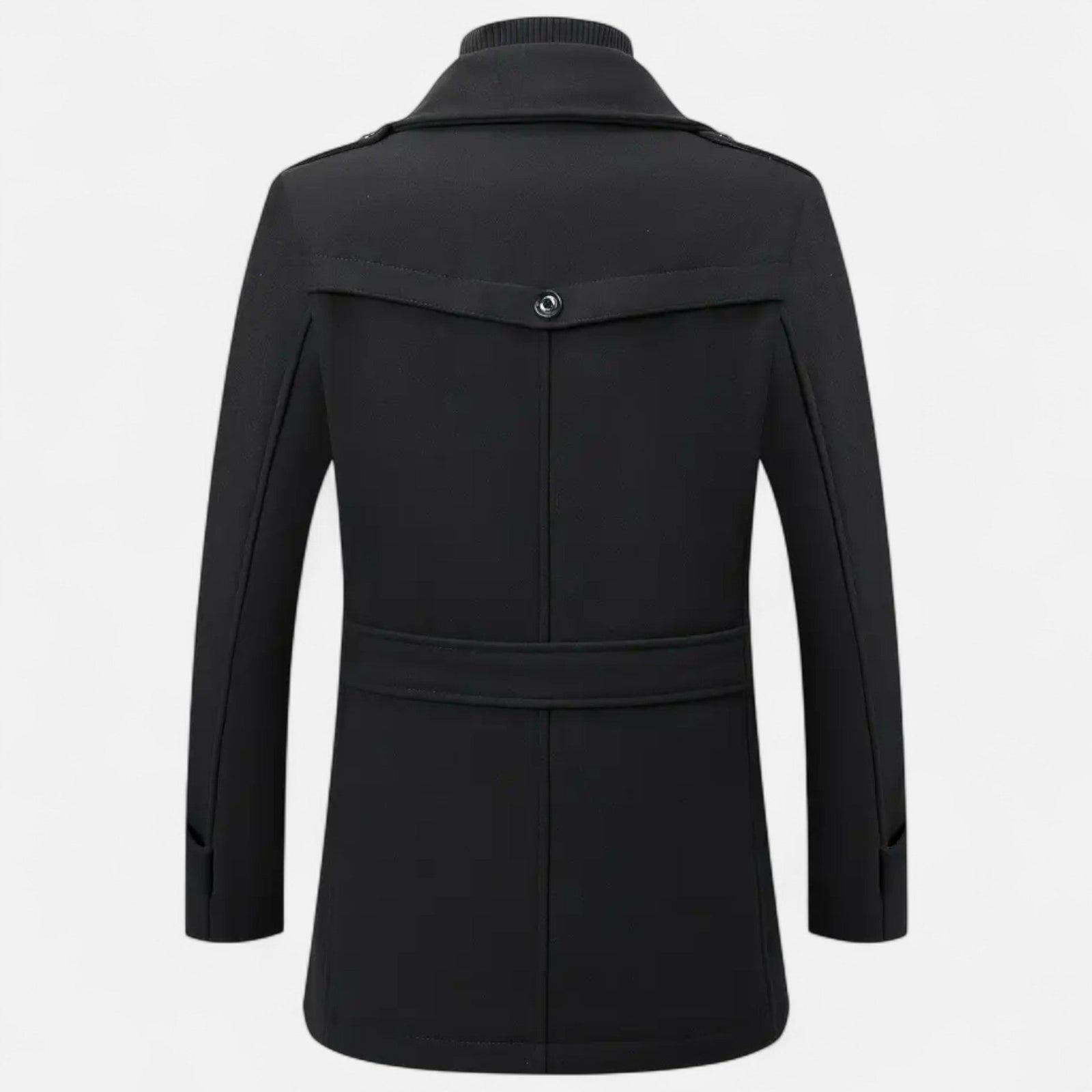 Płaszcz z tweedu w kroju slim fit, brytyjska klasyka