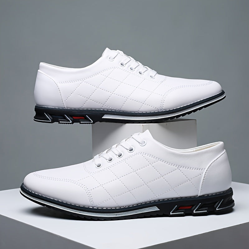 Sneakersy pikowane, uporządkowana cholewka