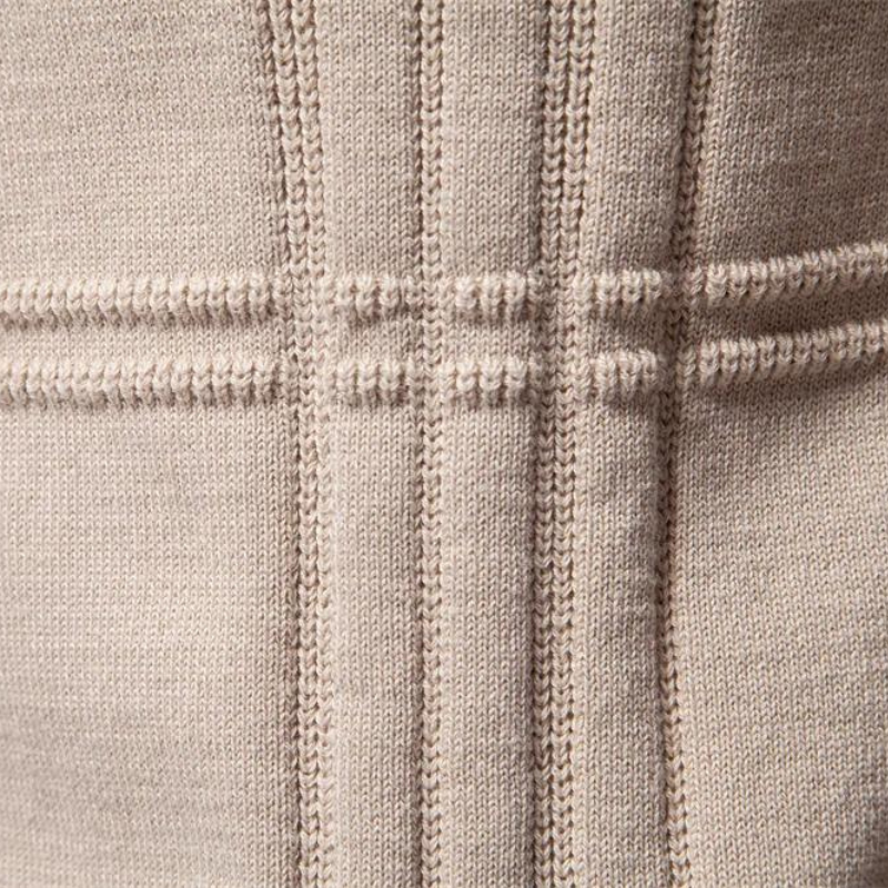 Sweter zimowy z okrągłym dekoltem, ciepły materiał