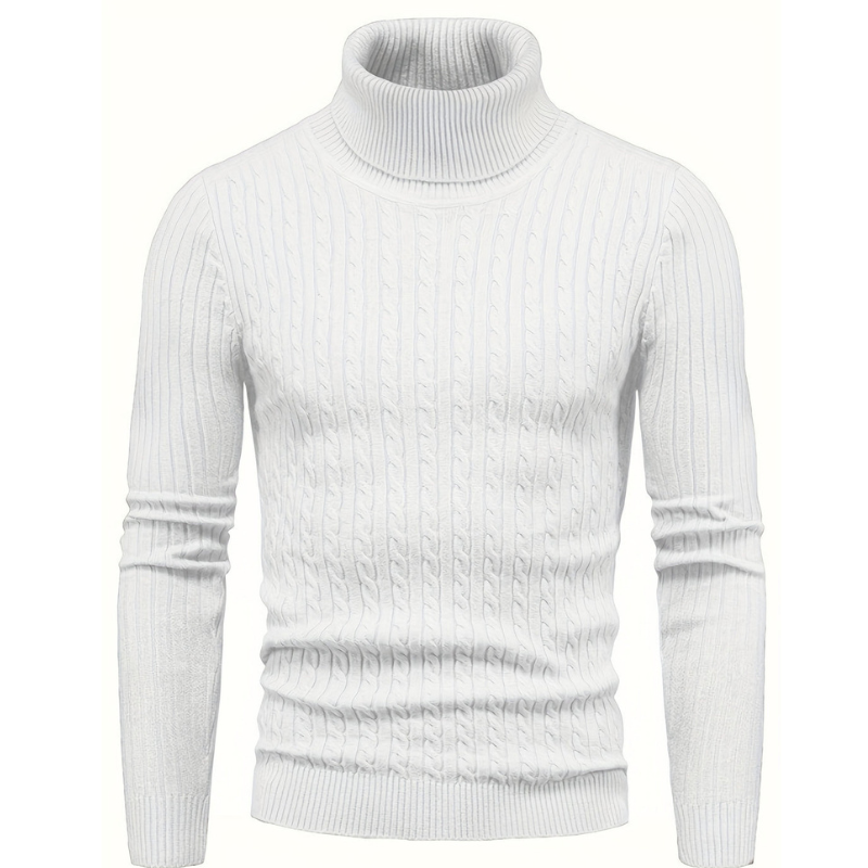 Golf slim fit z prążkowanej dzianiny