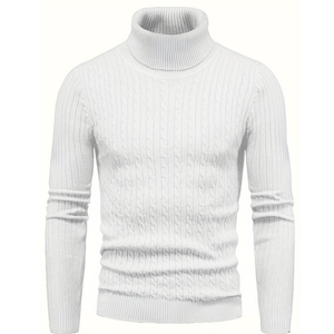 Golf slim fit z prążkowanej dzianiny