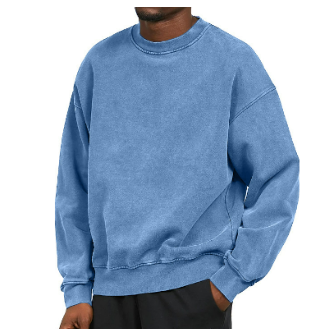 Sweter oversize z okrągłym dekoltem, dziewięć kolorów