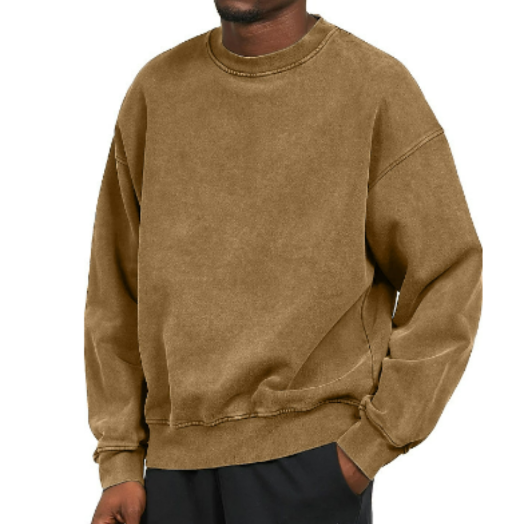 Sweter oversize z okrągłym dekoltem, dziewięć kolorów