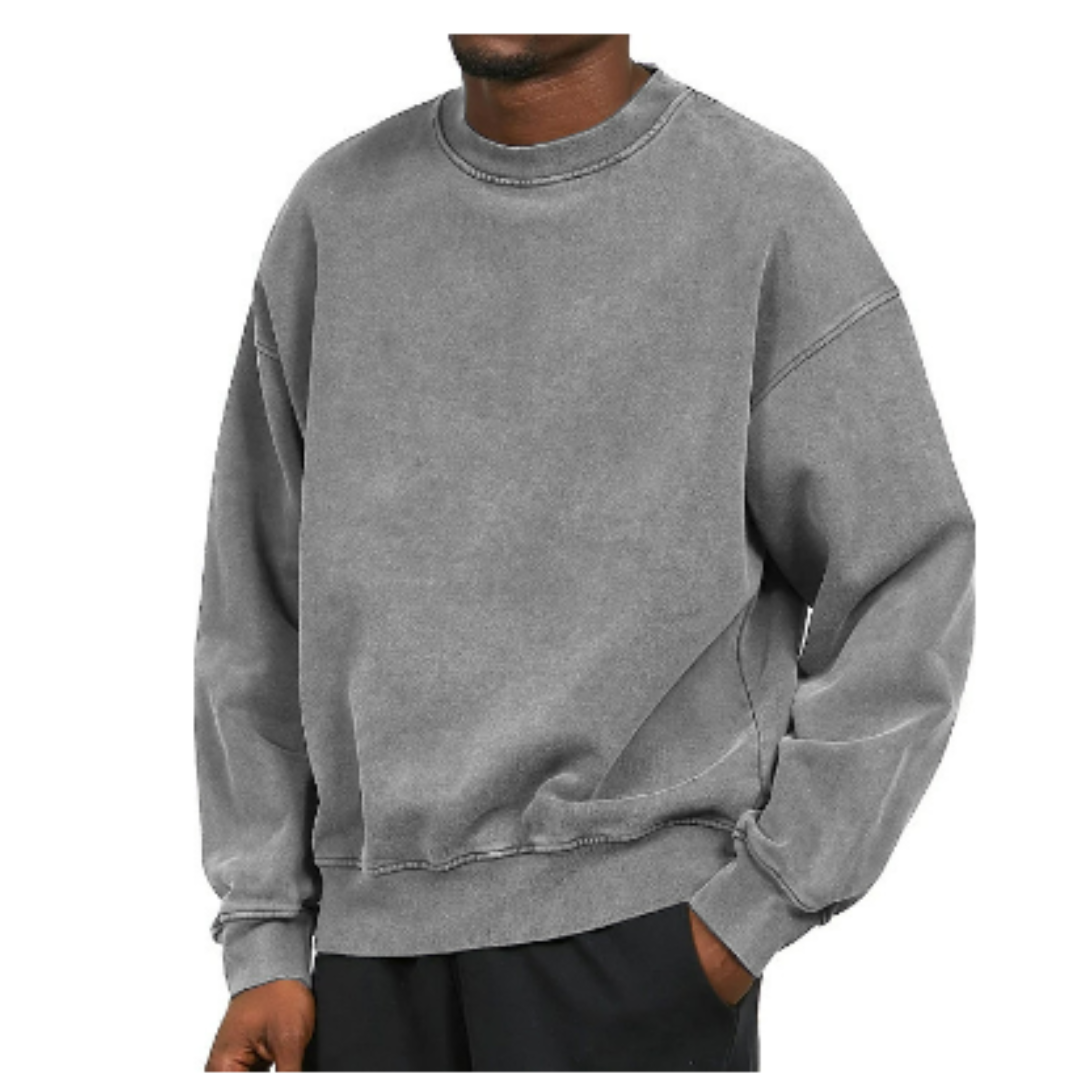 Sweter oversize z okrągłym dekoltem, dziewięć kolorów