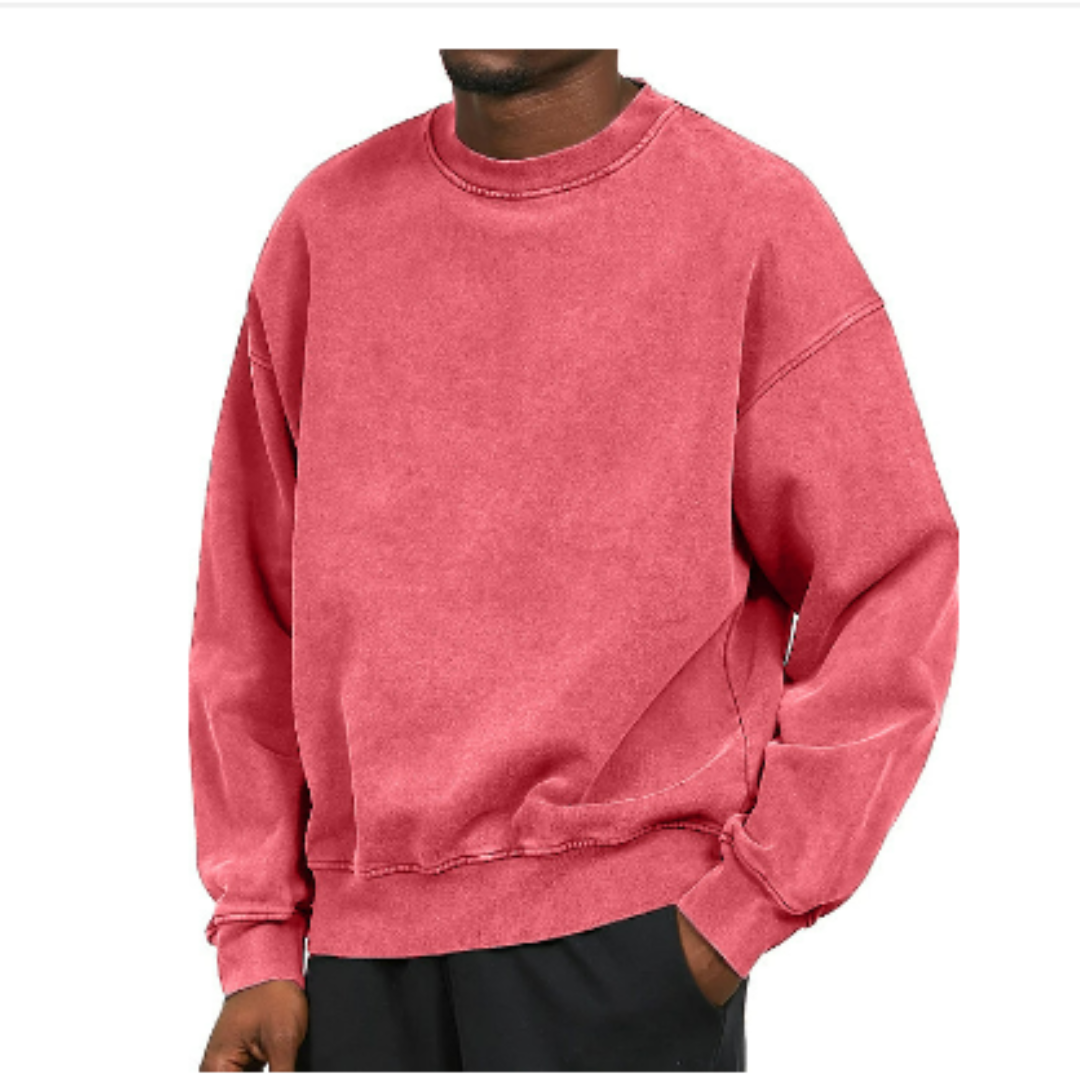 Sweter oversize z okrągłym dekoltem, dziewięć kolorów