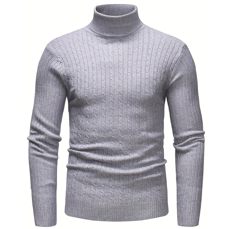 Golf slim fit z prążkowanej dzianiny