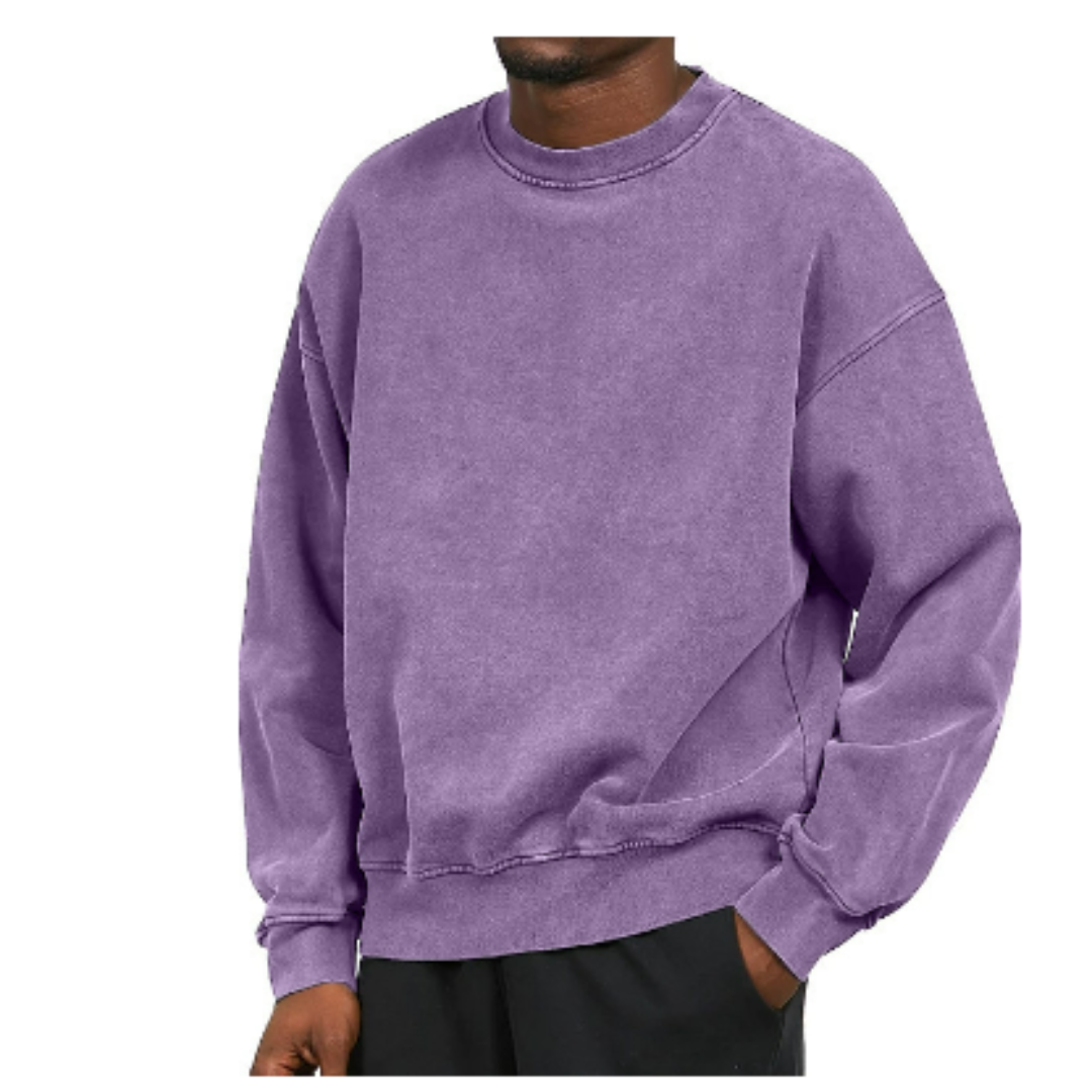 Sweter oversize z okrągłym dekoltem, dziewięć kolorów