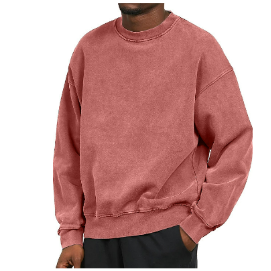 Sweter oversize z okrągłym dekoltem, dziewięć kolorów