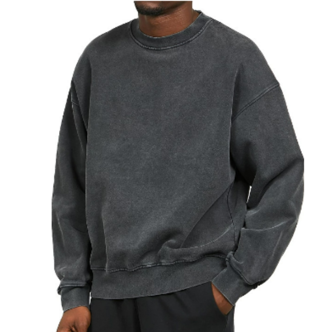 Sweter oversize z okrągłym dekoltem, dziewięć kolorów