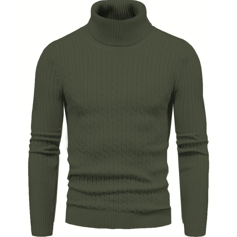 Golf slim fit z prążkowanej dzianiny