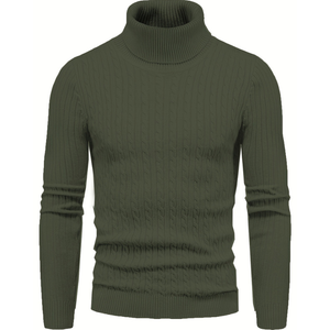 Golf slim fit z prążkowanej dzianiny
