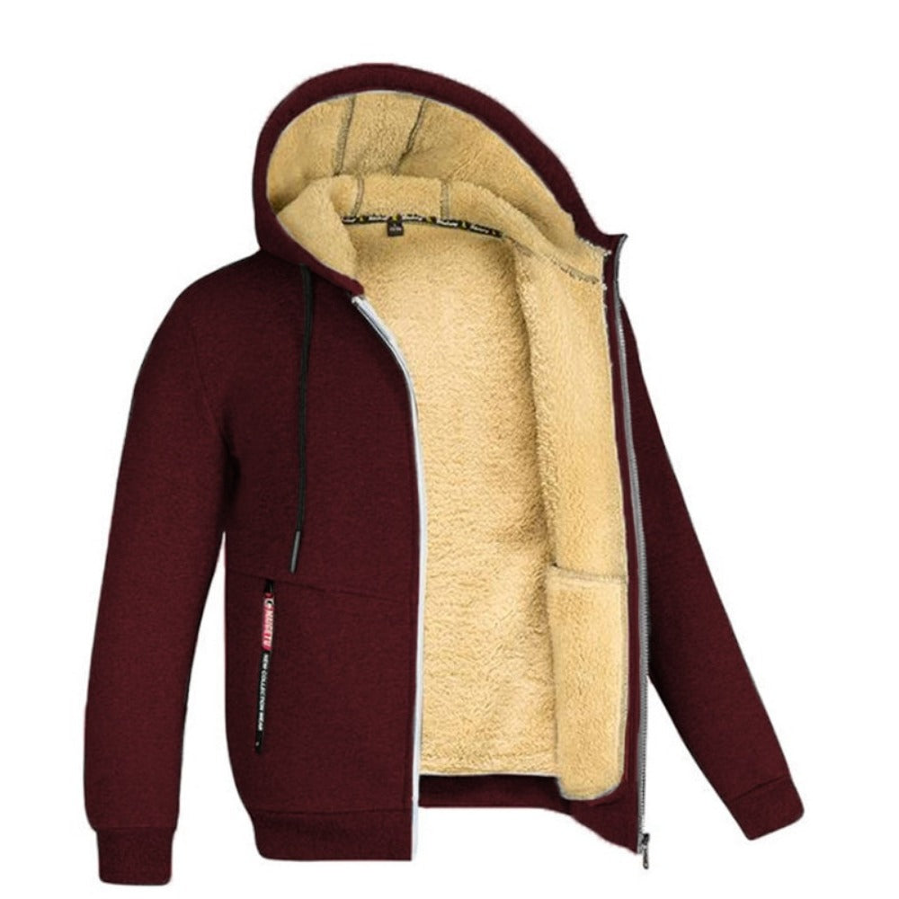 Bluza z kapturem i podszewką typu teddy, dziewięć kolorów