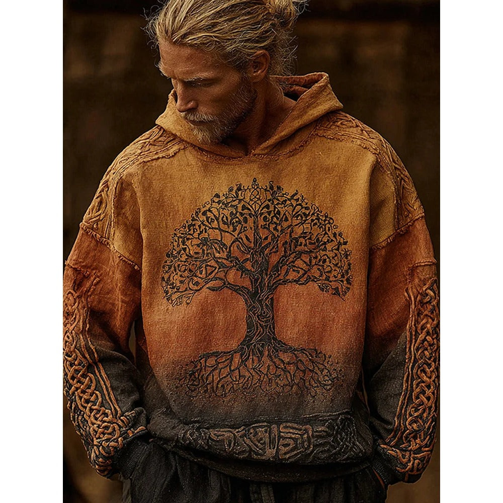 Bluza z kapturem oversize, wytrzymała mieszanka bawełny