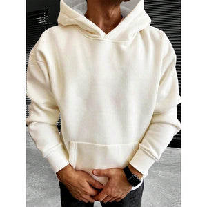 Bluza Tim z kapturem w jednolitym kolorze, krój oversize