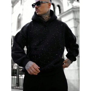 Bluza Tim z kapturem w jednolitym kolorze, krój oversize